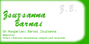 zsuzsanna barnai business card